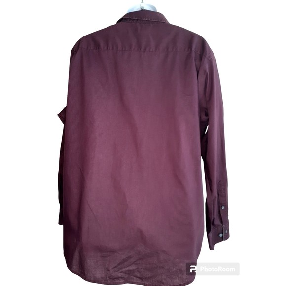 Croft & Barrow Mens Purple Button Up Shirt size XL Extra Large Long Sleeves - Picture 2 of 6